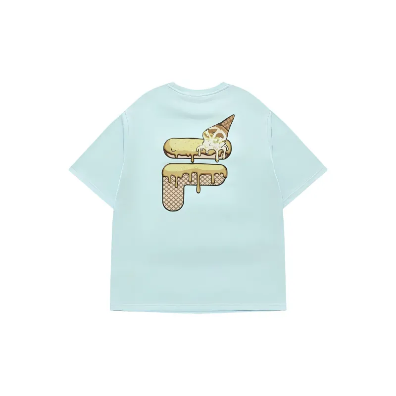 FILA Fusion T Shirt Unisex Light Teal-1