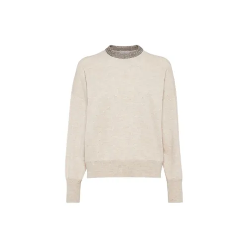 Brunello Cucinelli Cashmere Sweaters Women's Warm Beige