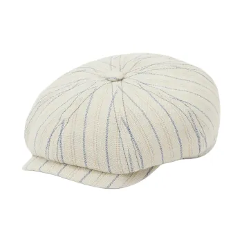 STETSON Linen Cotton Berets Unisex Ecru