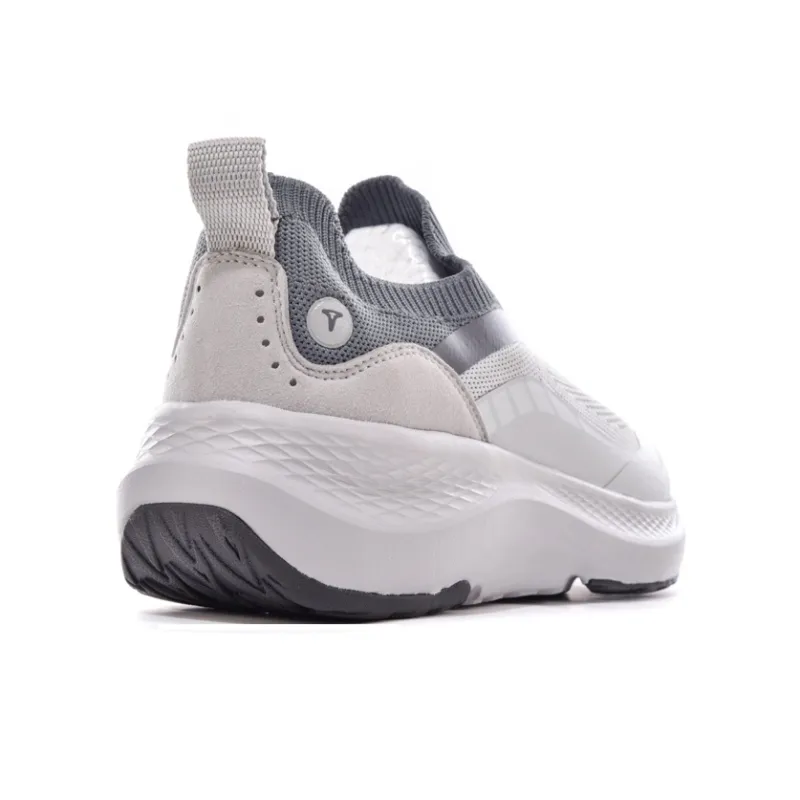 TREEPERI Cushioning, Slip Resistant, Abrasion Resistant, Support, Balance Low Top Running Shoes Unisex Light Gray Blue-2