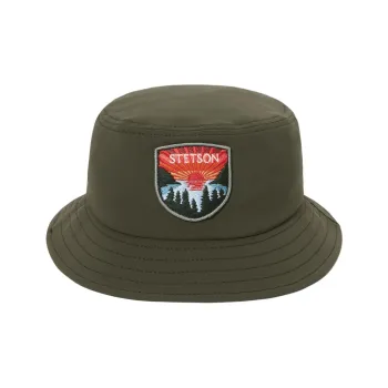STETSON Acrylic Bucket Hats Unisex Olive Green