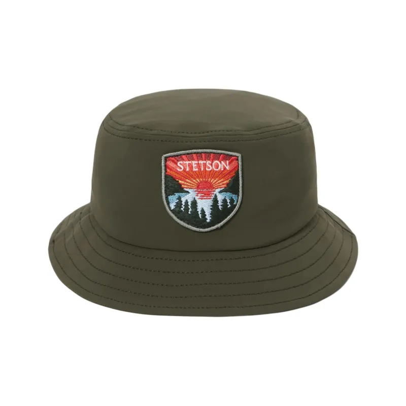STETSON Acrylic Bucket Hats Unisex Olive Green-0