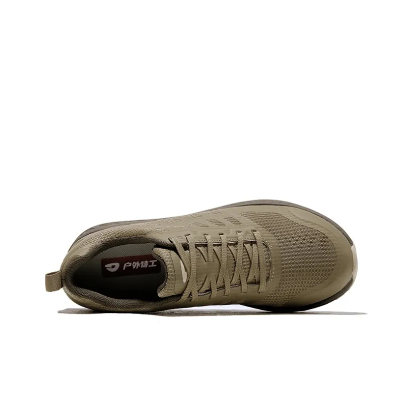 HOT POTATO Slip Resistant Breathable Lightweight Grip Low Top Trekking Shoes Unisex Olive Green-2