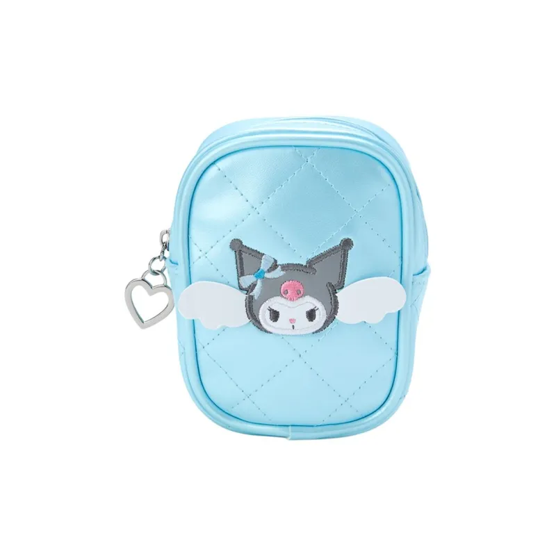Sanrio PU Storage Bag Mini Women's Kuromi Blue-0