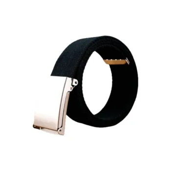Emperor Penguin Stripes, Casual, Soft Surface, Single Wrap, Smooth Finish Canvas Belt Men's