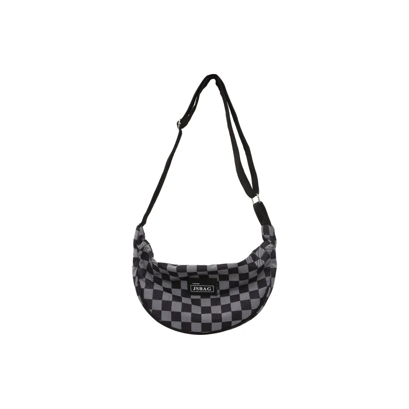 OURFUN Nylon Sling Bag Unisex Black/Red/Green/Brown-0