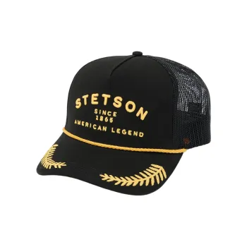 STETSON Polyester Mesh Baseball Caps Unisex Black