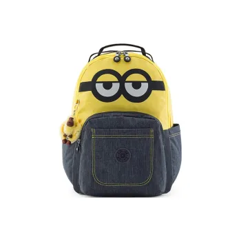 Kipling MINIONS, Collaboration Polyester Backpack Large Size Unisex Yellow