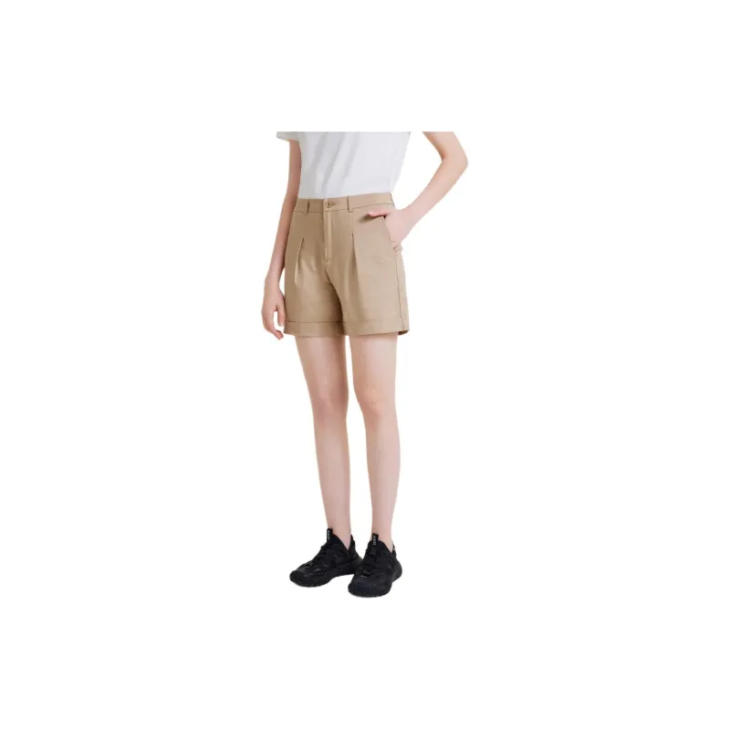 AIGLE DFT Casual Shorts Women's Apricot Rattan-2