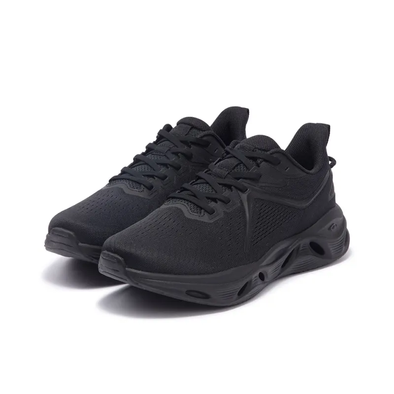 361° Cushioning Wear Resistant Low Top Casual Running Shoes Men's Black-2