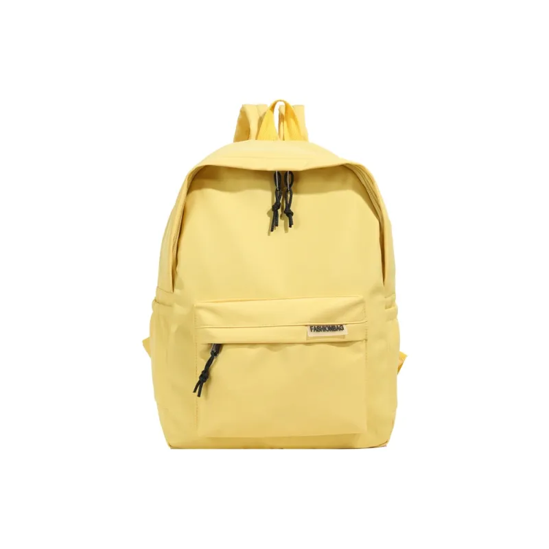 OURFUN Fabric Backpack Regular Unisex Ecru/Black/Orange Red/Violet/Yellow/Green/Blue/Pink-24