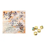 Orange+Random Silk Scarf Ring