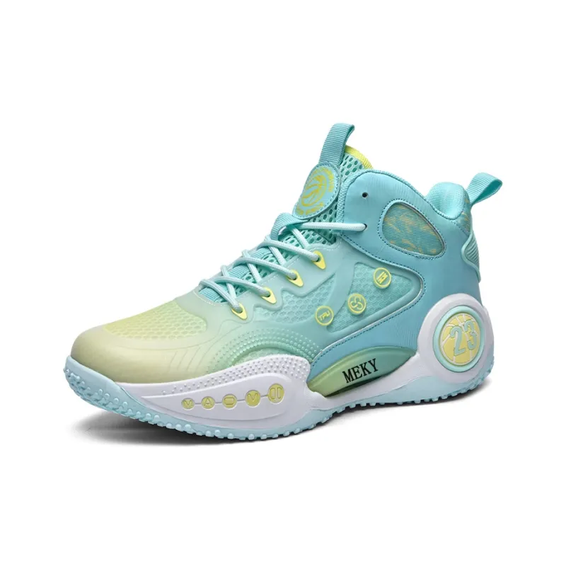 MEKY Anti Slip Wear Resistant High Top Basketball Shoes Unisex-6