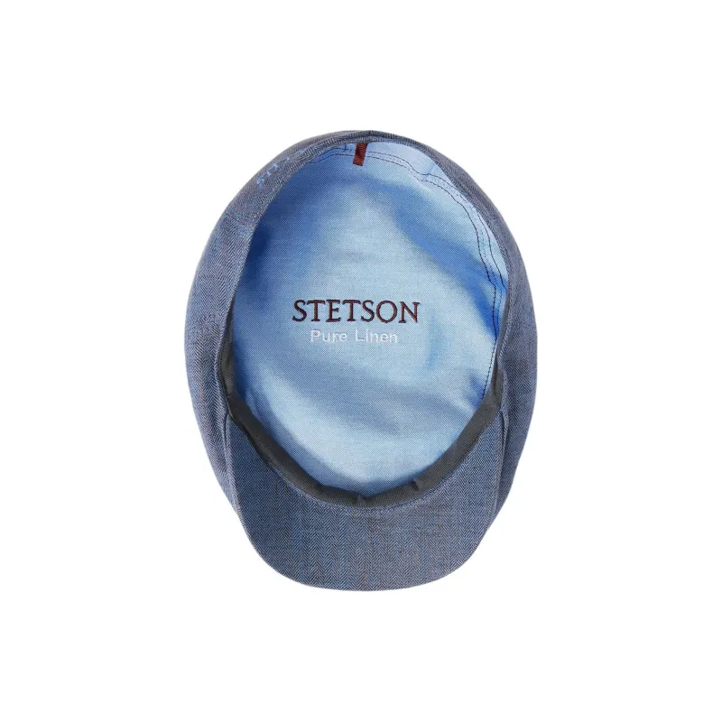 STETSON Linen Cotton Polyester Blend Berets Unisex Blue-3