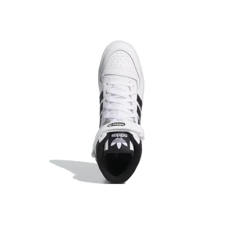 Adidas Originals FORUM Shock Absorbers With Slip Resistant Features High Top Basketball Shoes Unisex White Black-3