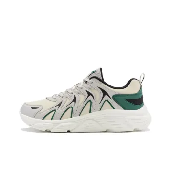 XTEP Abrasion Resistant Low Top Casual Running Shoes Men's White Green