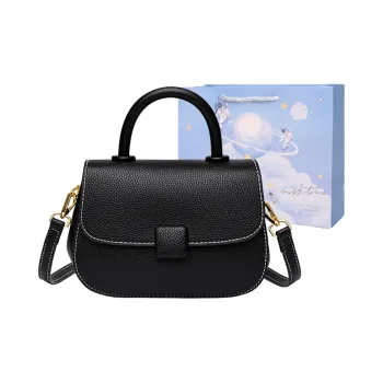 Duoluplo Doron Paul PU Shoulder Bag, Crossbody Bag, Handbag Women's Black/Ecru/Apricot/Khaki/Yellow Brown