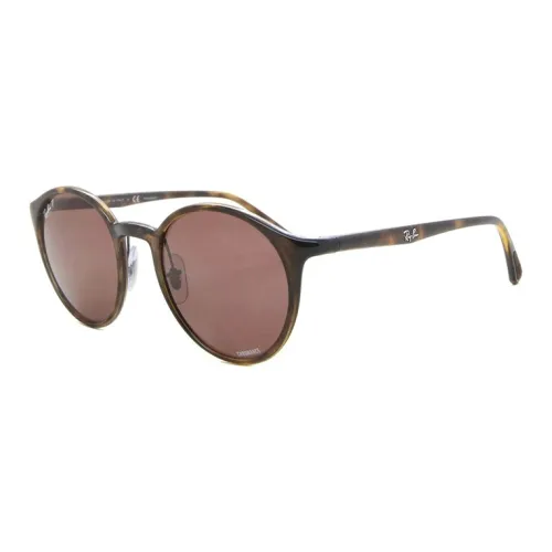 RayBan Plastic Round Sunglasses Men's Tortoiseshell
