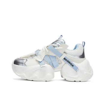 Warrior Non slip Lightweight Low Top Chunky Sneakers Women's Beige Blue