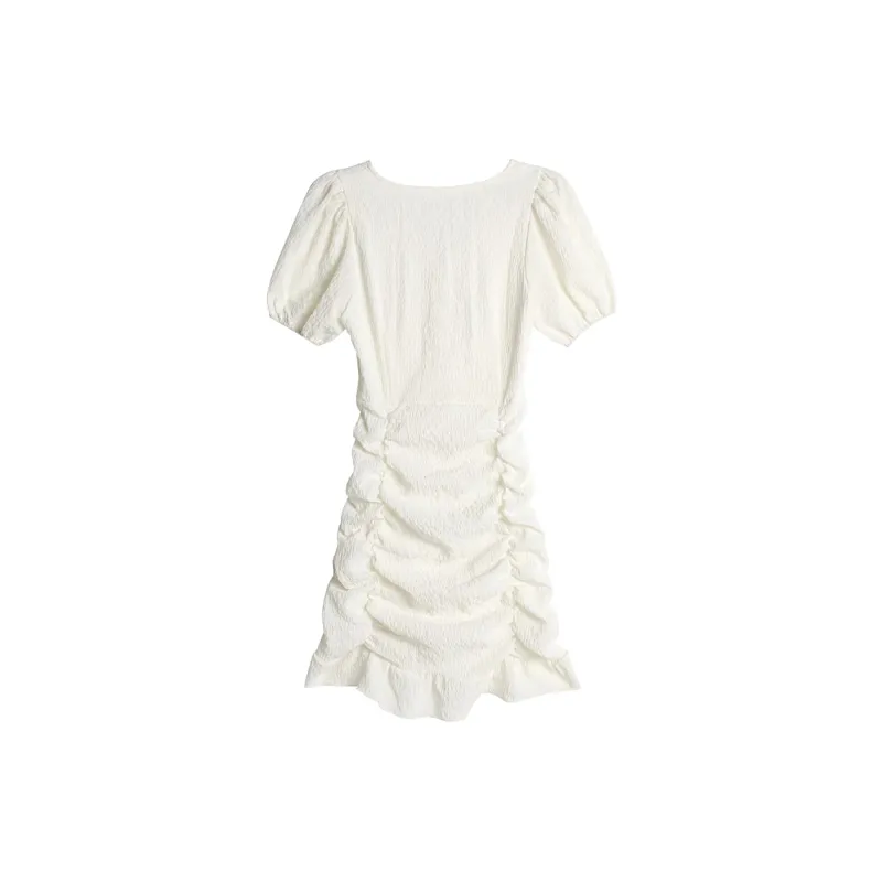 Incolore Short Sleeved Dresses Women's White-1