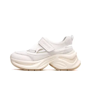 C°BANNER Shock Absorbers With Slip Resistant Features Low Top Casual Shoes Women's White