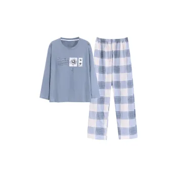FENTENGCARE Pajama Set Women's Navy Blue
