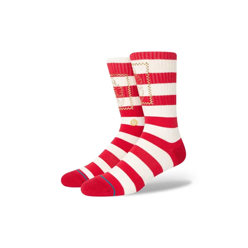 Stance Mid Calf Socks Unisex 1 Pack Red-0