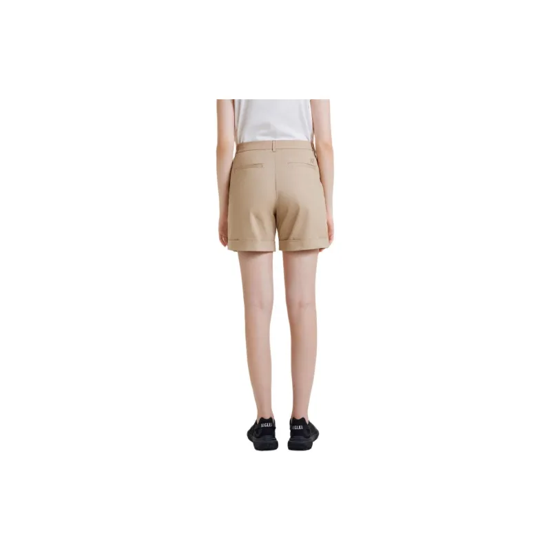 AIGLE DFT Casual Shorts Women's Apricot Rattan-1