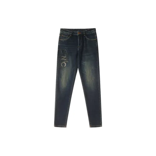 C'N'C Far Mountain Outdoor Series Jeans Men Denim Blue