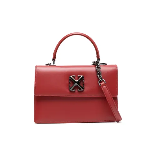 OFF-WHITE Jitney Leather Shoulder Bag