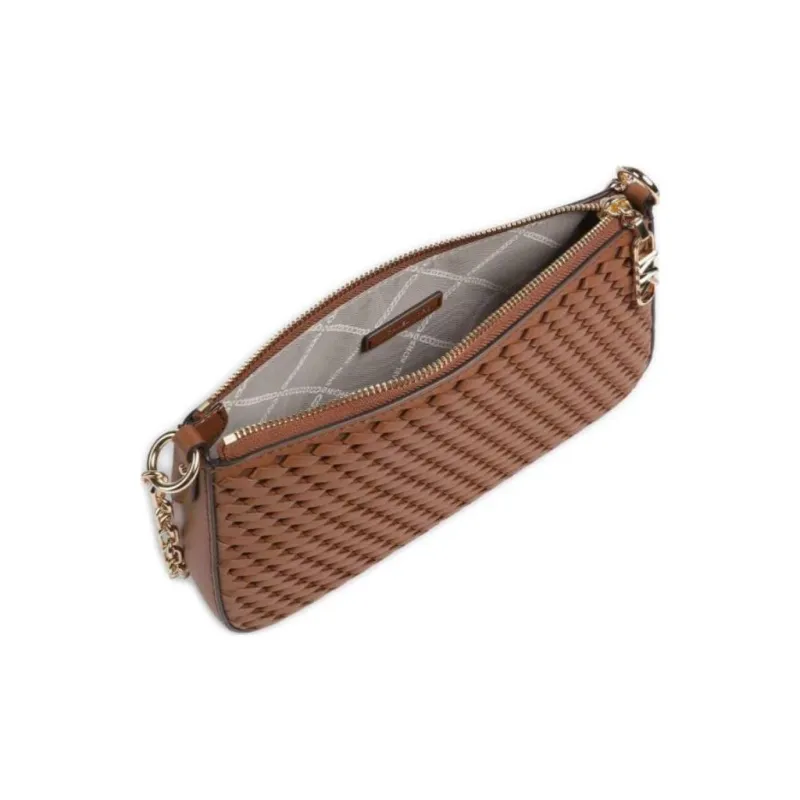 MICHAEL KORS Leather Handbag Shoulder Bag Women's Leather Brown-3