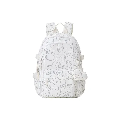 Miffy Fabric Backpack Women's White/White Blue