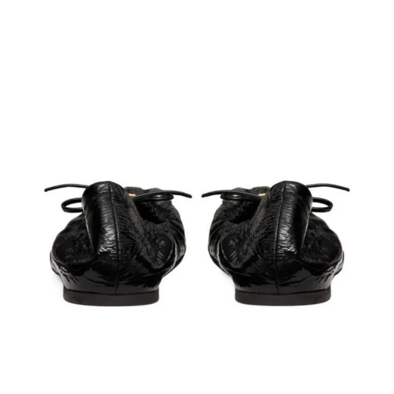 Valentino VLogo Signature Ruched Slip On Ballerina Shoes Women's-4