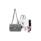 Dark Blue+Exclusive Shopping Bag+Greeting Card+Dried Flower