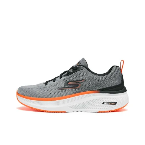 Skechers GO RUN Casual Shoes Men Low-Top Gray/Black/Orange/White