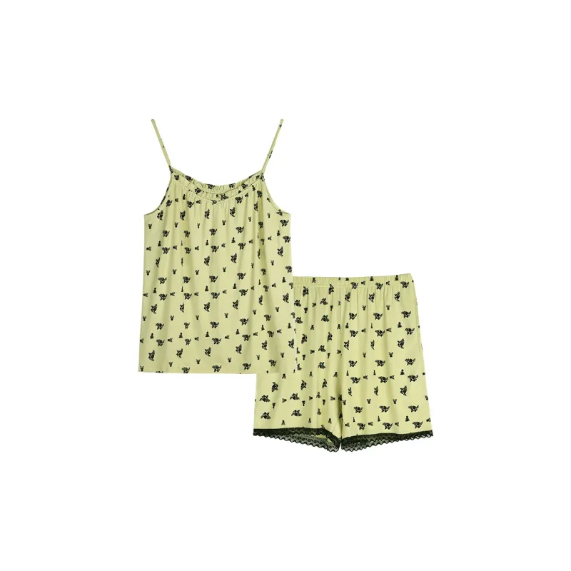 Xuan Liang Pajama Set Women's Creamy Fruit Green-0