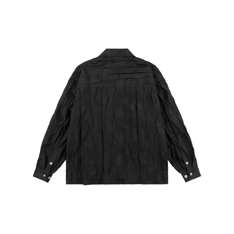 XINYINSU 24FW Long Sleeved Shirts Unisex Black-1