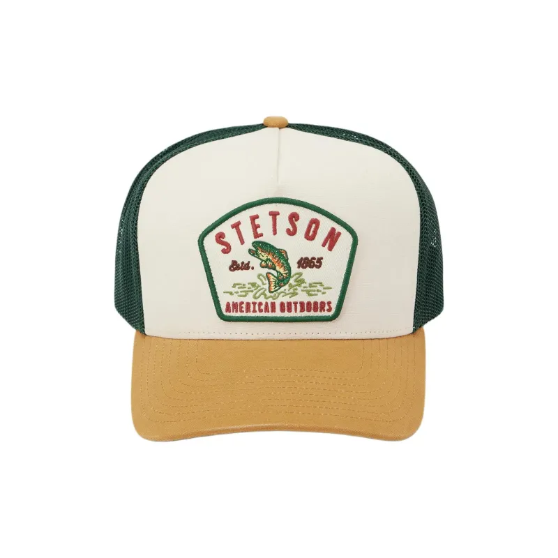 STETSON Polyester Cotton Baseball Caps Unisex Green-1