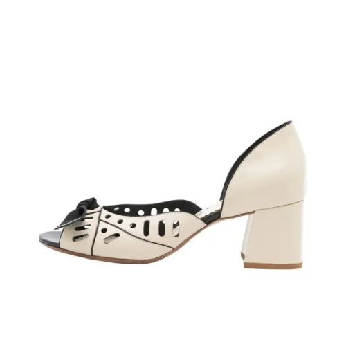Sarah Chofakian Adrienne Strap Sandals 4.5cm Women's Ecru