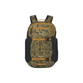 OSPREY Recycled Polyester Backpack Unisex Black & Green