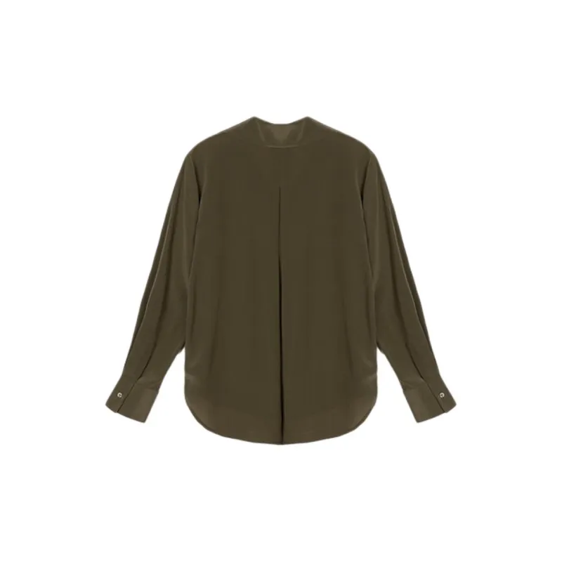 CLUB MONACO Shirt Women's Olive Green-1