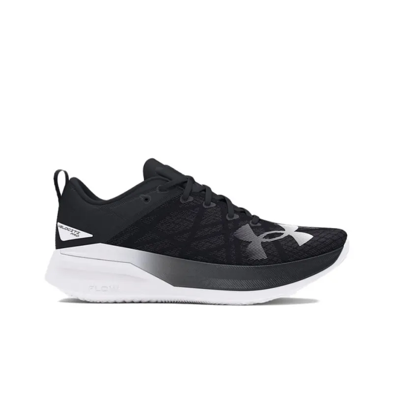 Under Armour VELOCITI PRO Durable Breathable Low Top Running Shoes Unisex Black White-1