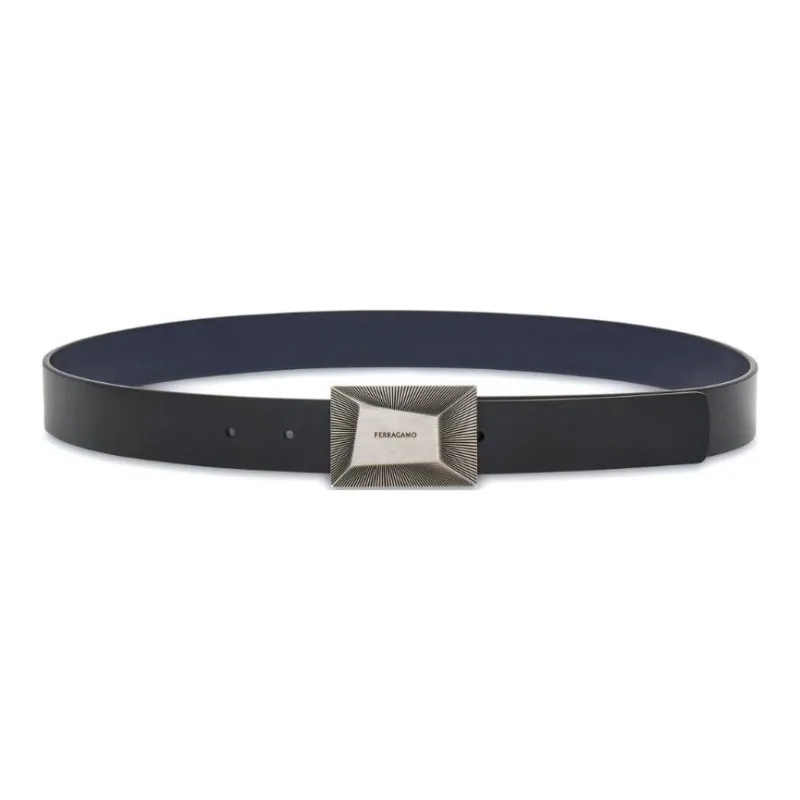 Ferragamo Reversible Logo engraved Leather Belt-0