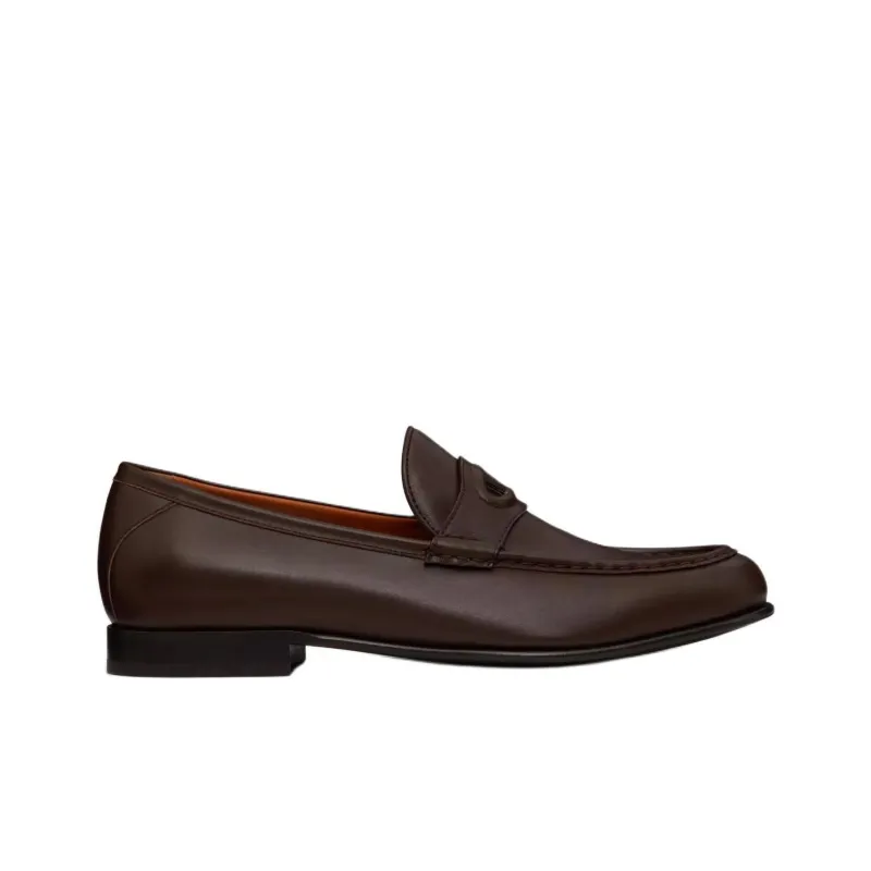 Valentino Vlogo The Bold Edition Loafers Men's Brown-1