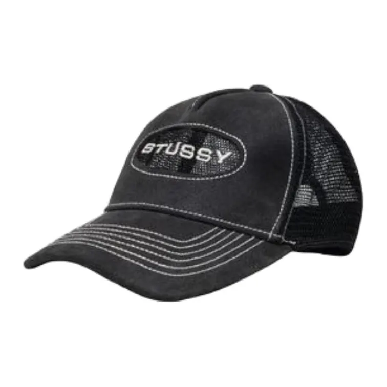 Stussy Leather Baseball Caps Men's Multicolor-0