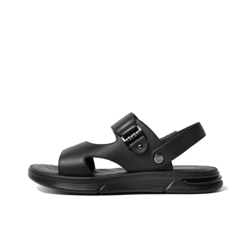 BELLE Beach Sandals Men Black, Brown