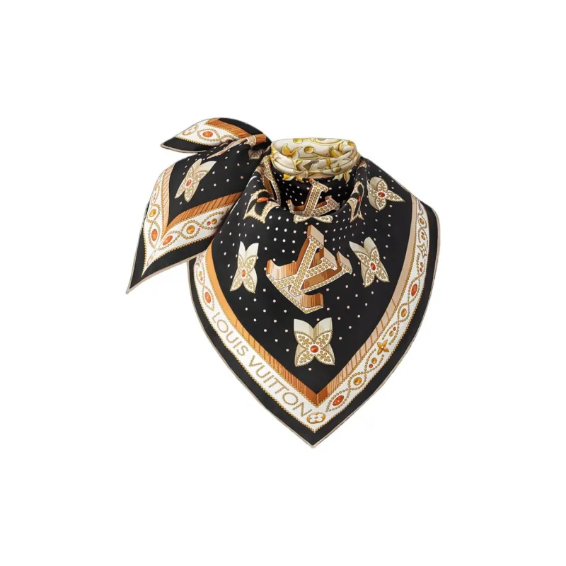 LOUIS VUITTON Monogram Lv Locks Square 90-1