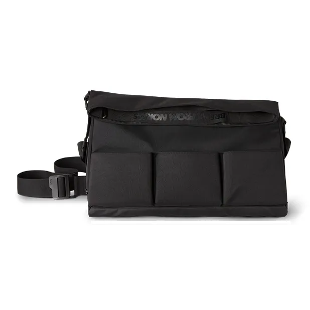 0592 Fabric Gym Bag Tubas Unisex Black-0