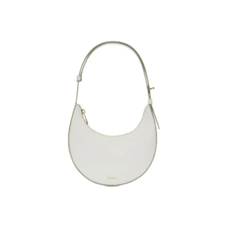 Furla Delizia Leather One Shoulder Handbag Mini Women's White-0