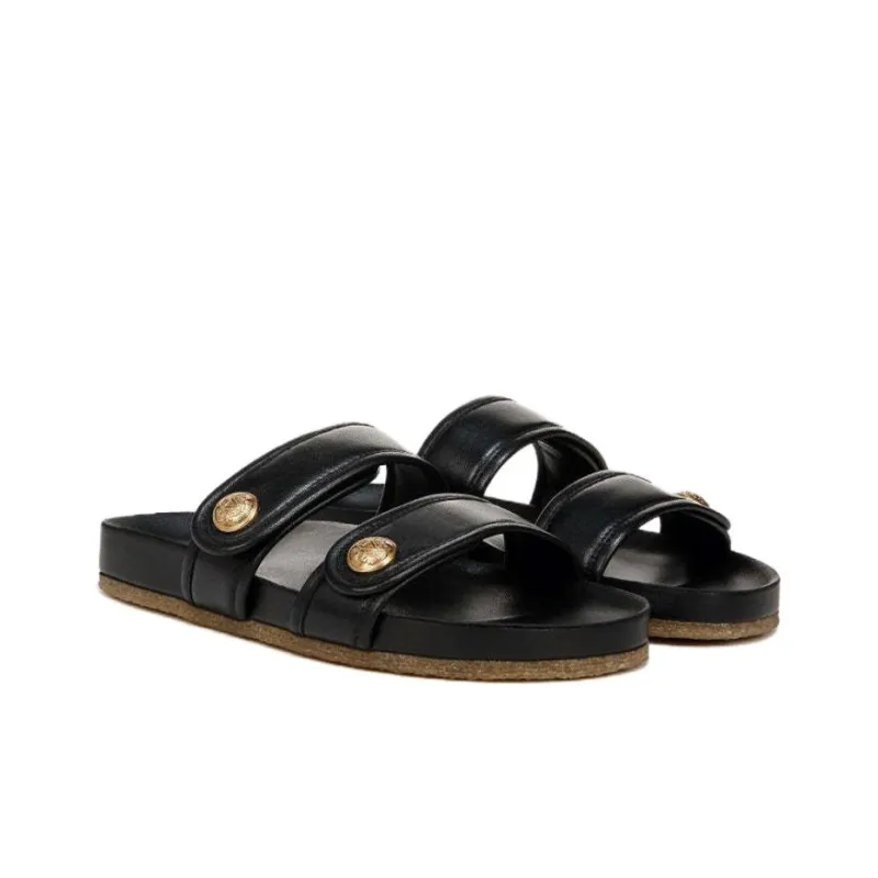 VERONICA BEARD Abrasion-Resistant Slide Slippers Women's Black-2